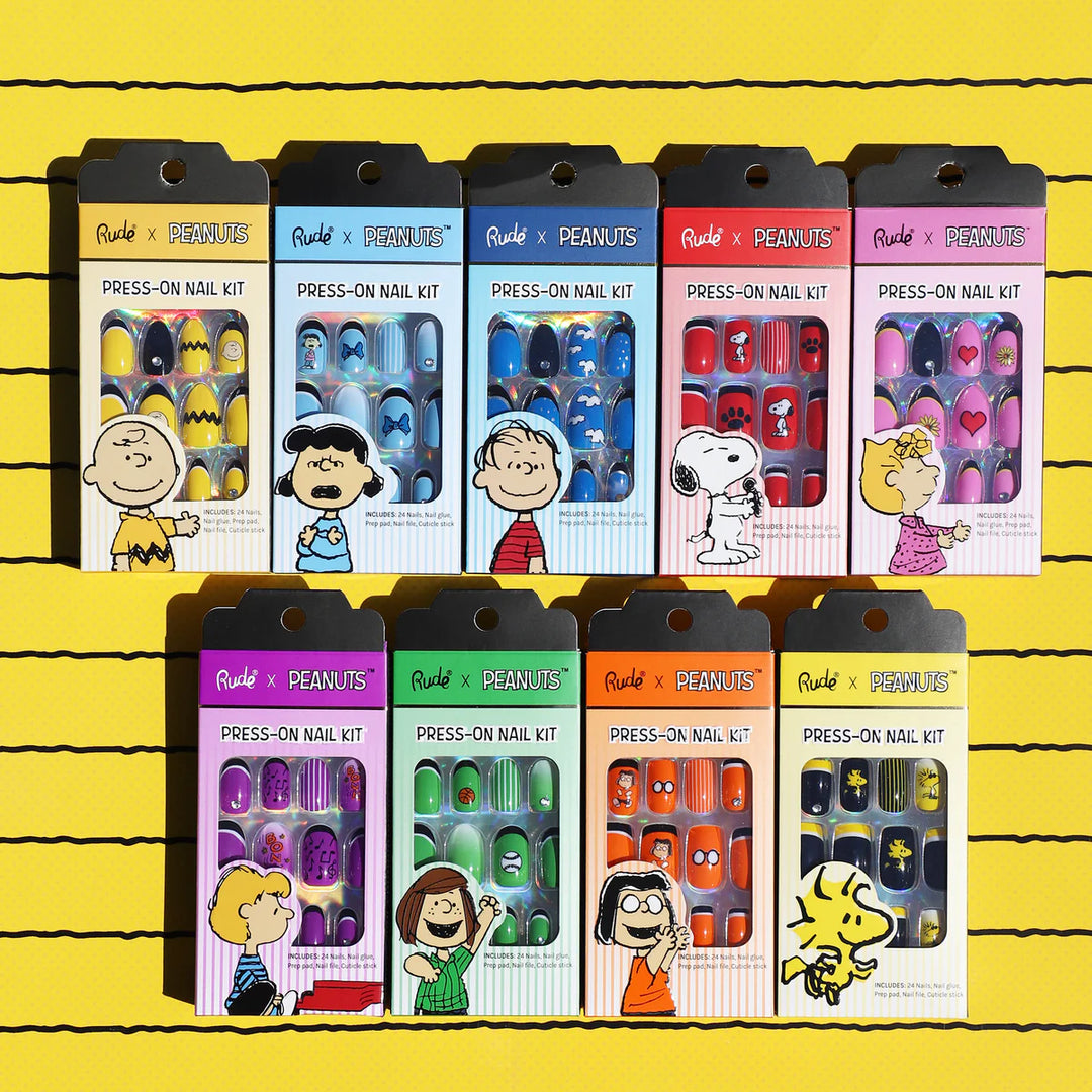 RUDE Peanuts Press On Kit de Uñas
