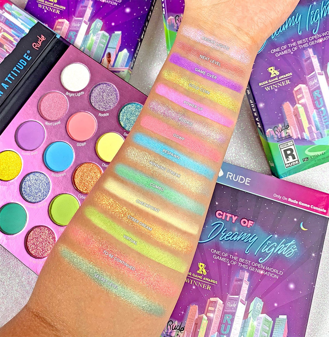 RUDE City Of Dreamy Lights 15 Color Eyeshadow Palette