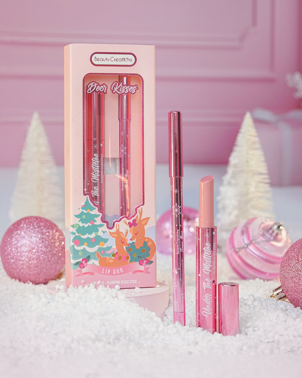 Deer Kisses Lip Duo Delineador de Labios y Gloss Voluminizador
