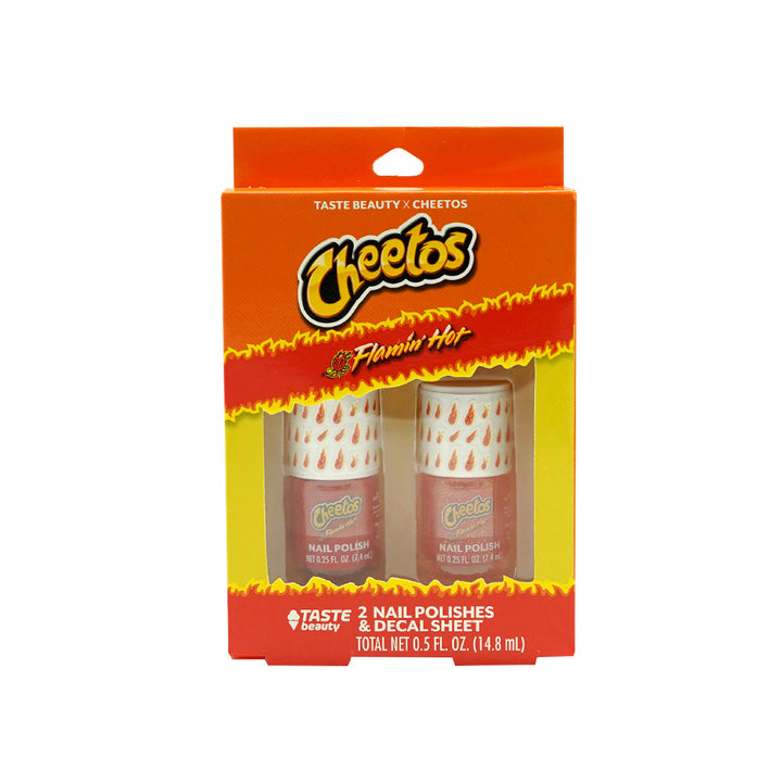 TASTE Cheetos Flamin Hot Kit Esmaltes Con Planilla de Stickers 7Y010H