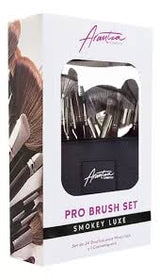 Smokey Luxe Set de 24 brochas con Cosmetiquera