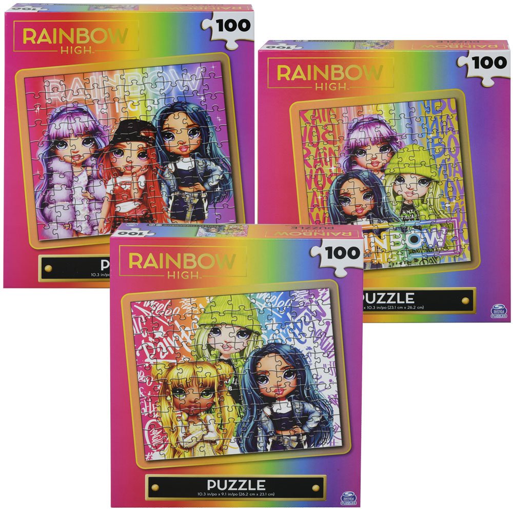 SPINMASTER 6063751 Rainbow High Puzzle 100 pc