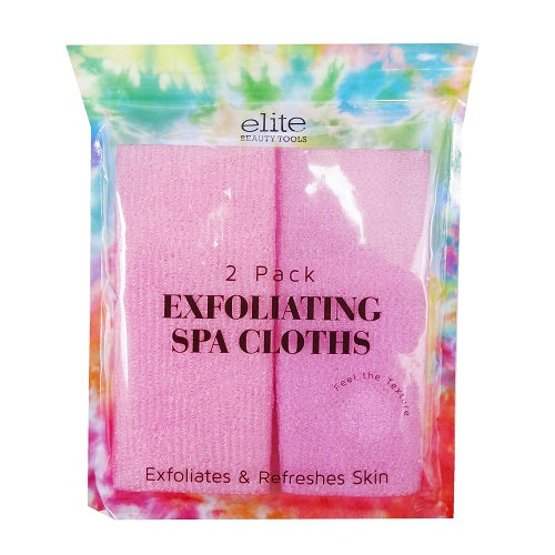 ELITE Exfoliating Spa Cloths 2pc