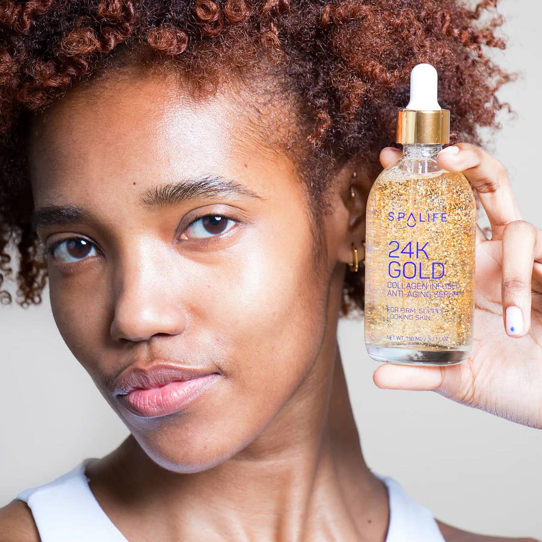 Antiarrugas 24K oro Suero facial con colágeno hidrata y nutre