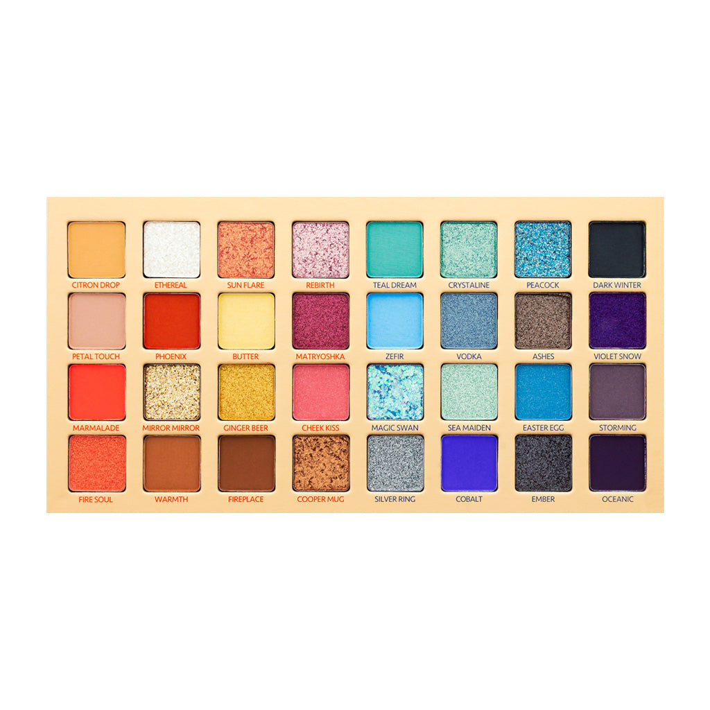 Fire Bird Paleta de Sombras 32 Tonos
