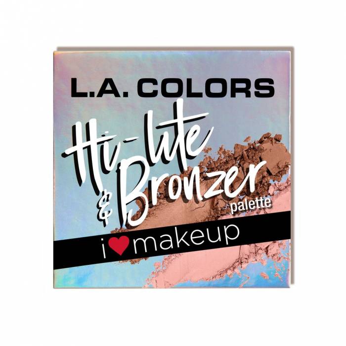 LACOLORS Hi-Lite And Bronzer Paleta de Iluminador y Bronceador