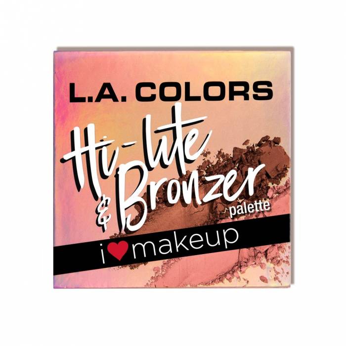 LACOLORS Hi-Lite And Bronzer Paleta de Iluminador y Bronceador