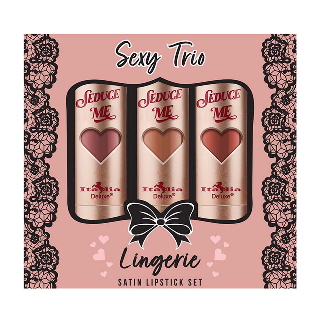 Sexy Trio Set Labial Lingerie