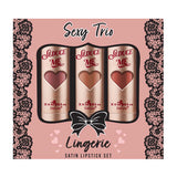 Sexy Trio Set Labial Lingerie