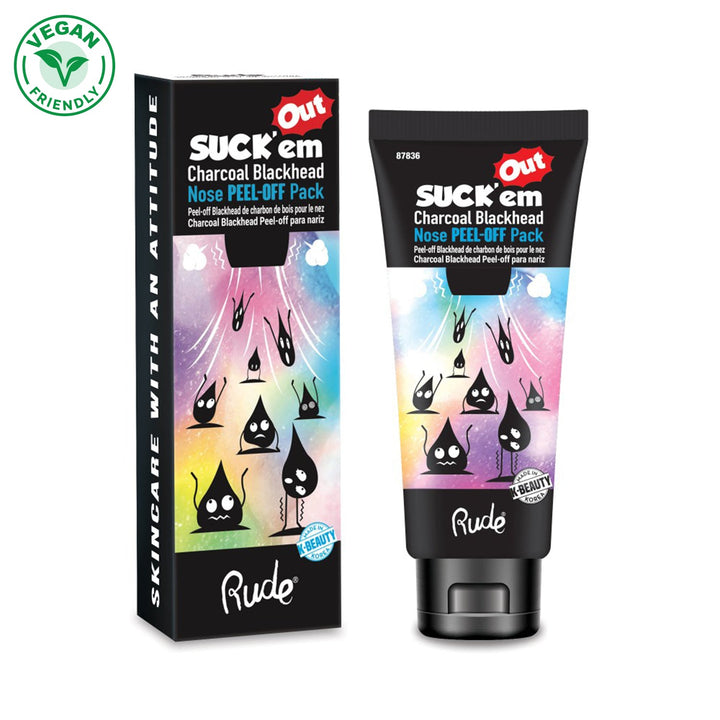 RUDE Suck'em Out Charcoal Blackhead Nose Pack